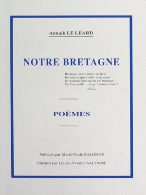 cover image of Notre Bretagne